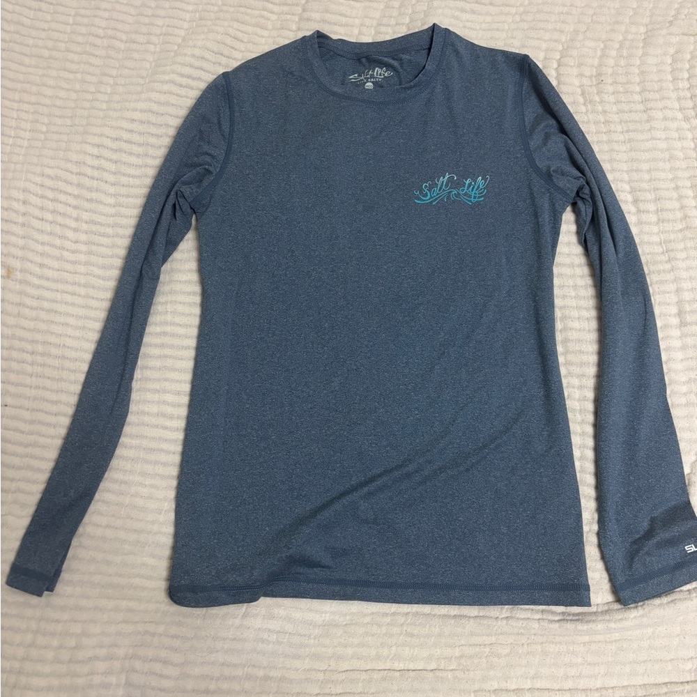 Salt Life Blue Long Sleeve Water Sun Shirt